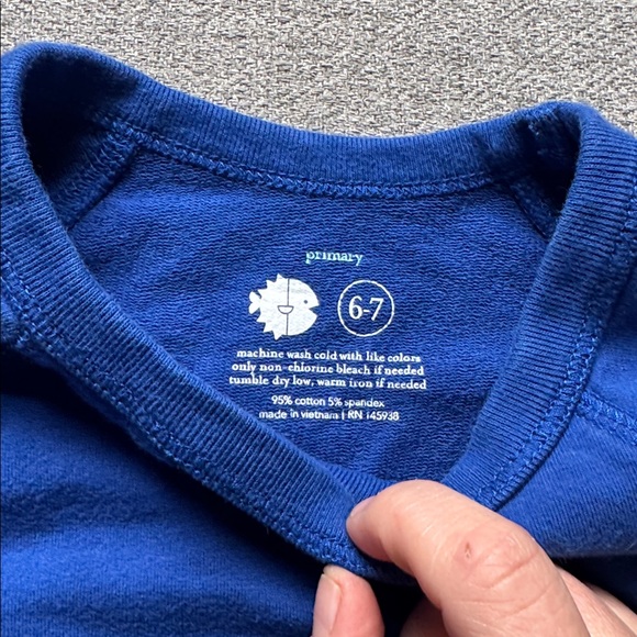 3/$15- Bright Blue Crewneck Sweatshirt - Picture 2 of 2